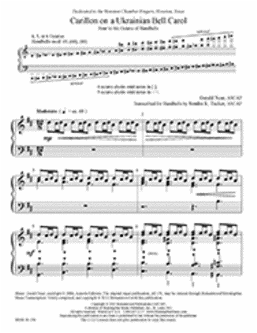 Carillon on a Ukrainian Bell Carol 5-Octaves scores gallery preview page 1