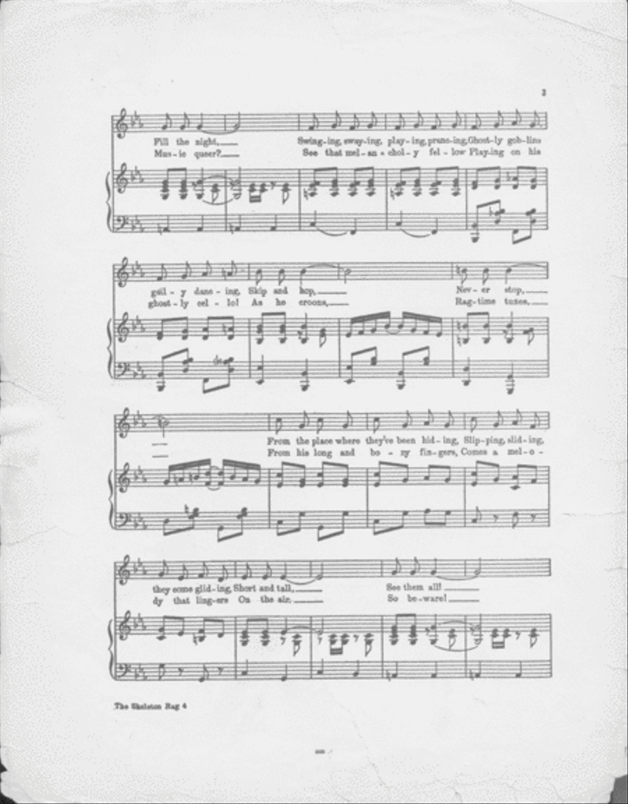 The Skeleton Rag. Song Voice scores gallery preview page 3