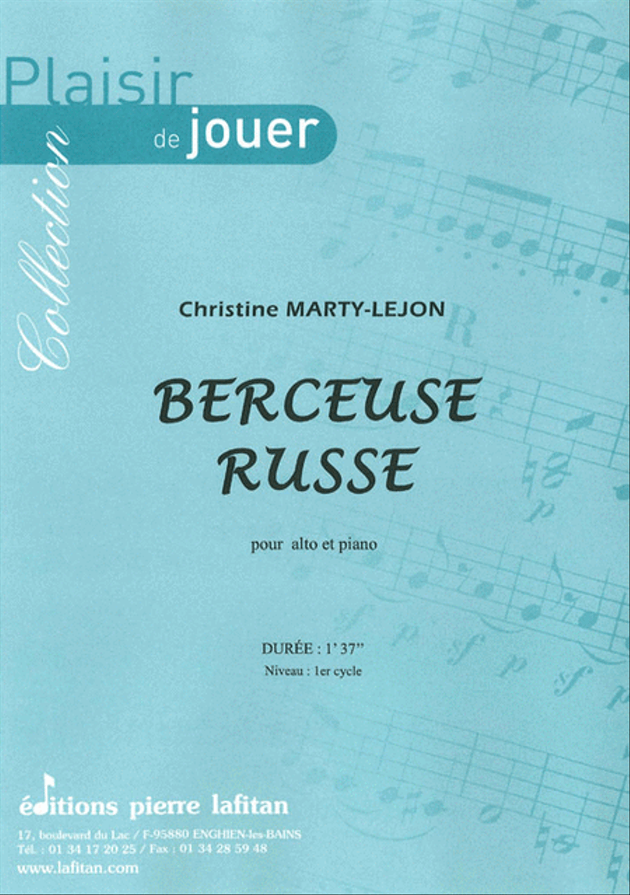 Berceuse Russe Berceuse Russe Piano Accompaniment scores gallery preview page 1