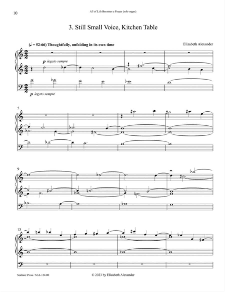 All of Life Becomes a Prayer Organ Accompaniment scores gallery preview page 15