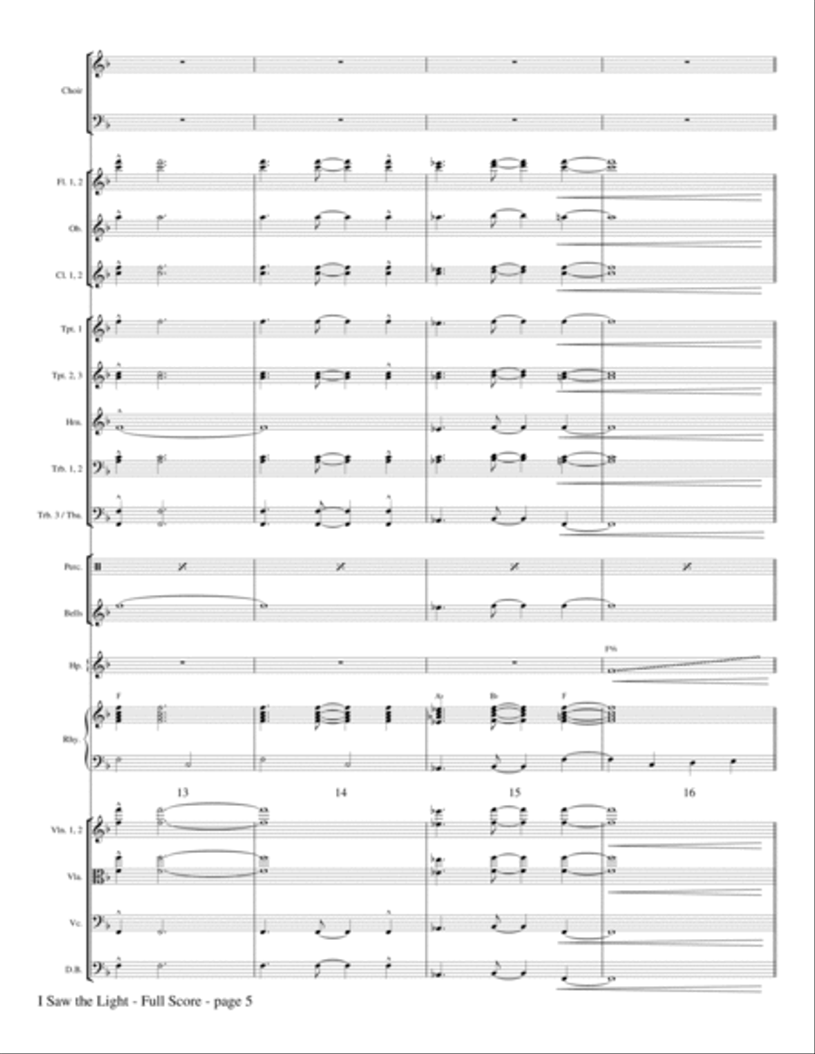 I Saw The Light - Full Score Choir scores gallery preview page 4