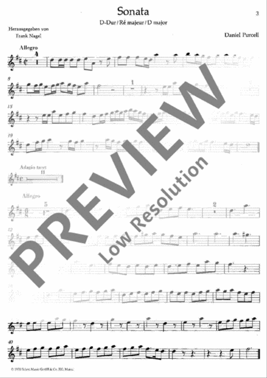 Two Sonatas Oboe scores gallery preview page 13