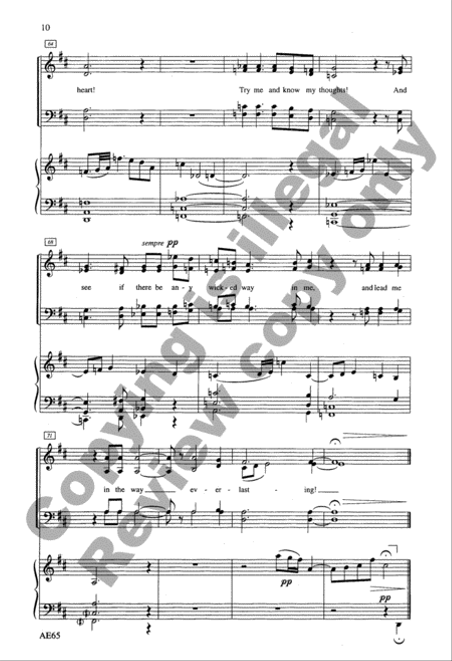 O Lord, Thou Hast Searched Me & Known Me 4-Part scores gallery preview page 10