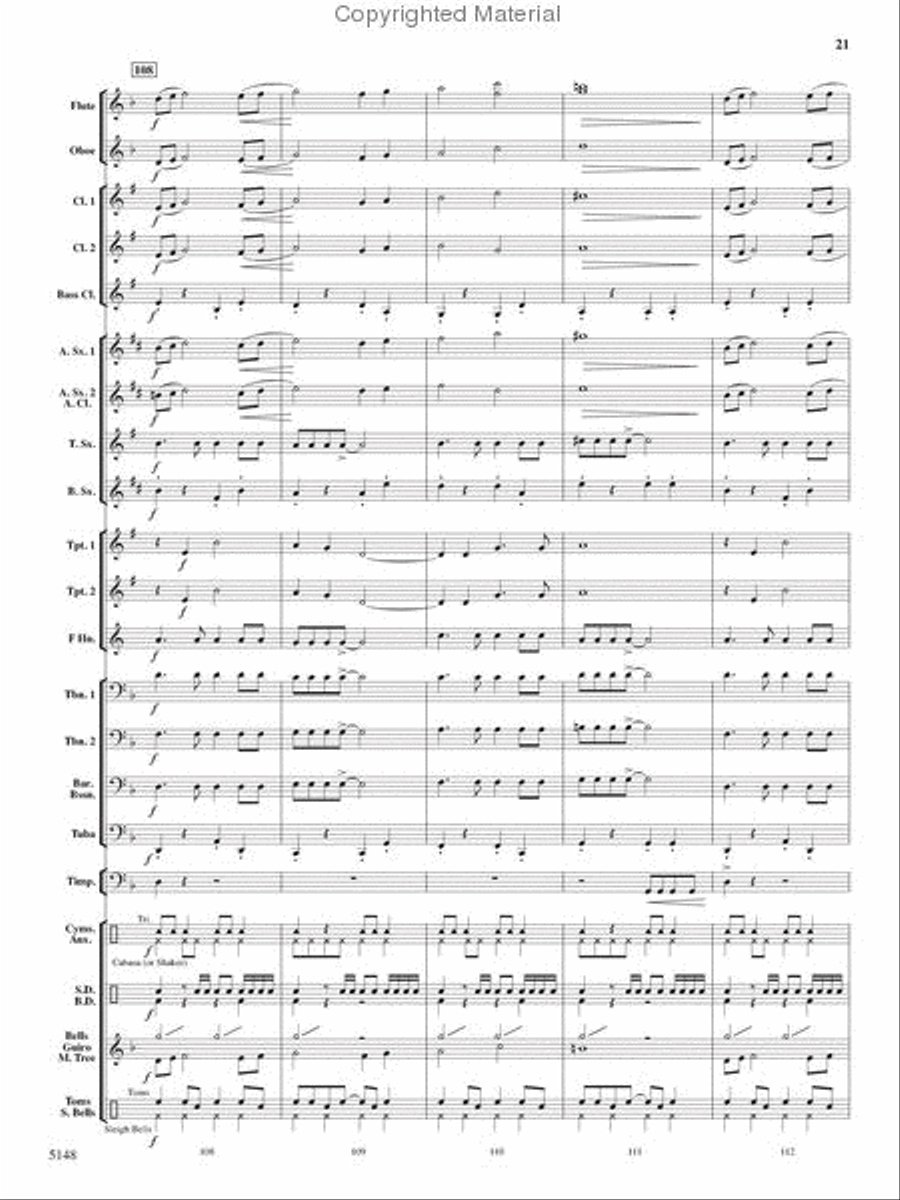Fire Dance Concert Band scores gallery preview page 20