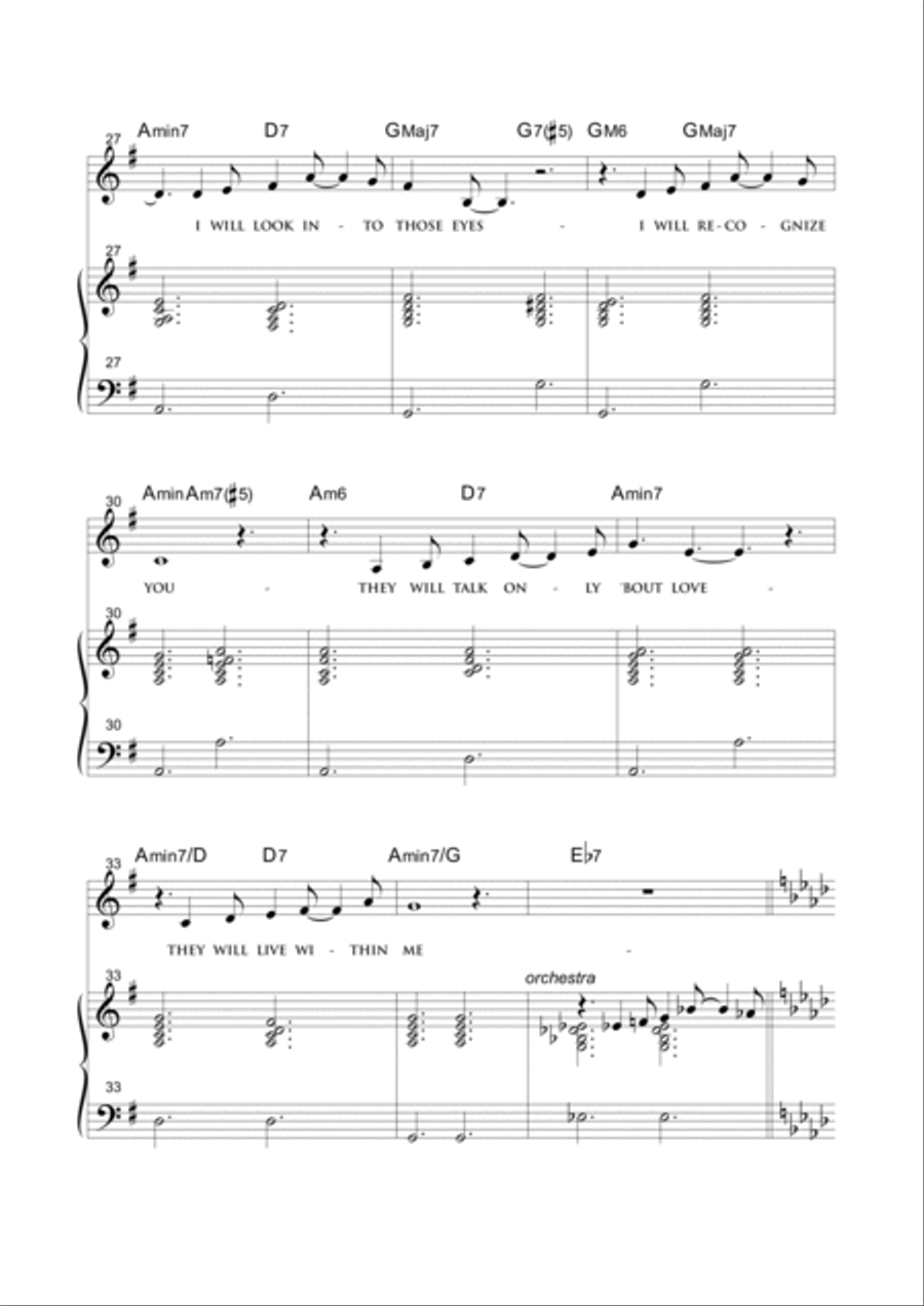 Mistery Piano, Vocal, Guitar scores gallery preview page 4