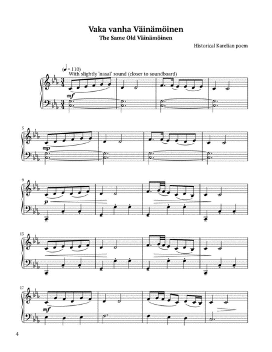 Ballads and Folk Songs from Finland Celtic Harp scores gallery preview page 4