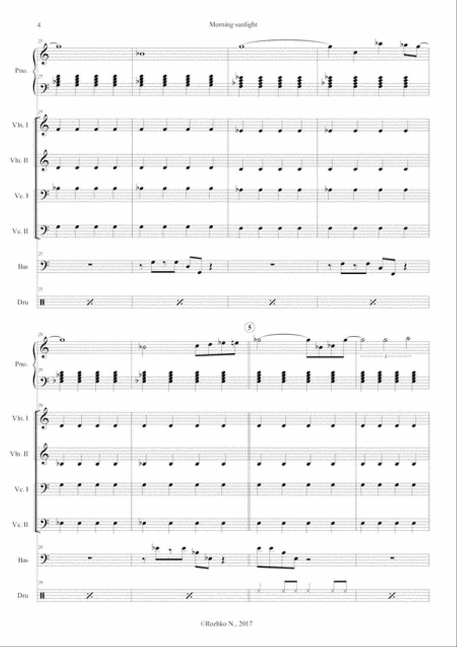 Morning Sunlight Jazz Ensemble scores gallery preview page 5