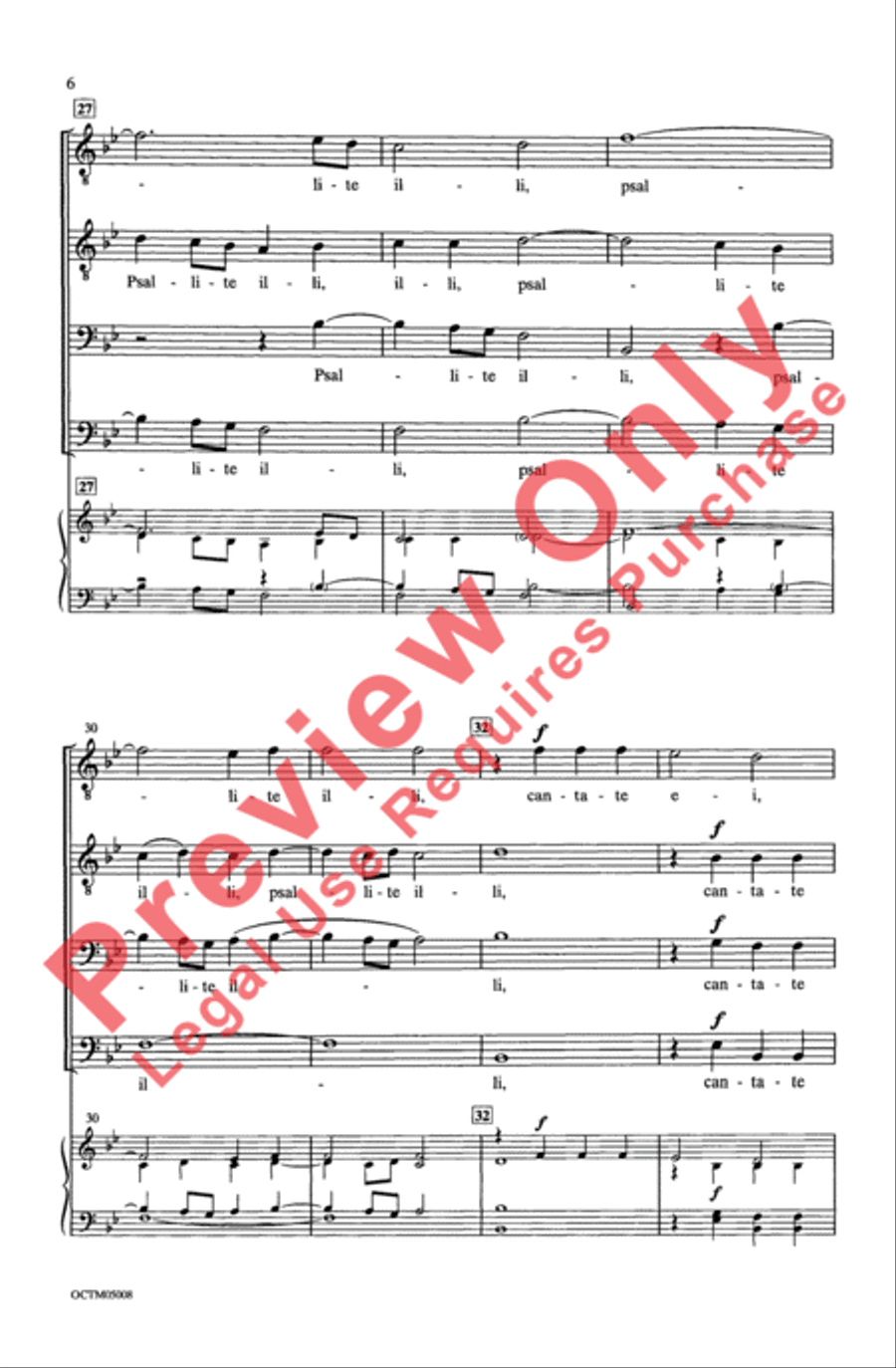 Exsultate Justi Men's Choir scores gallery preview page 6
