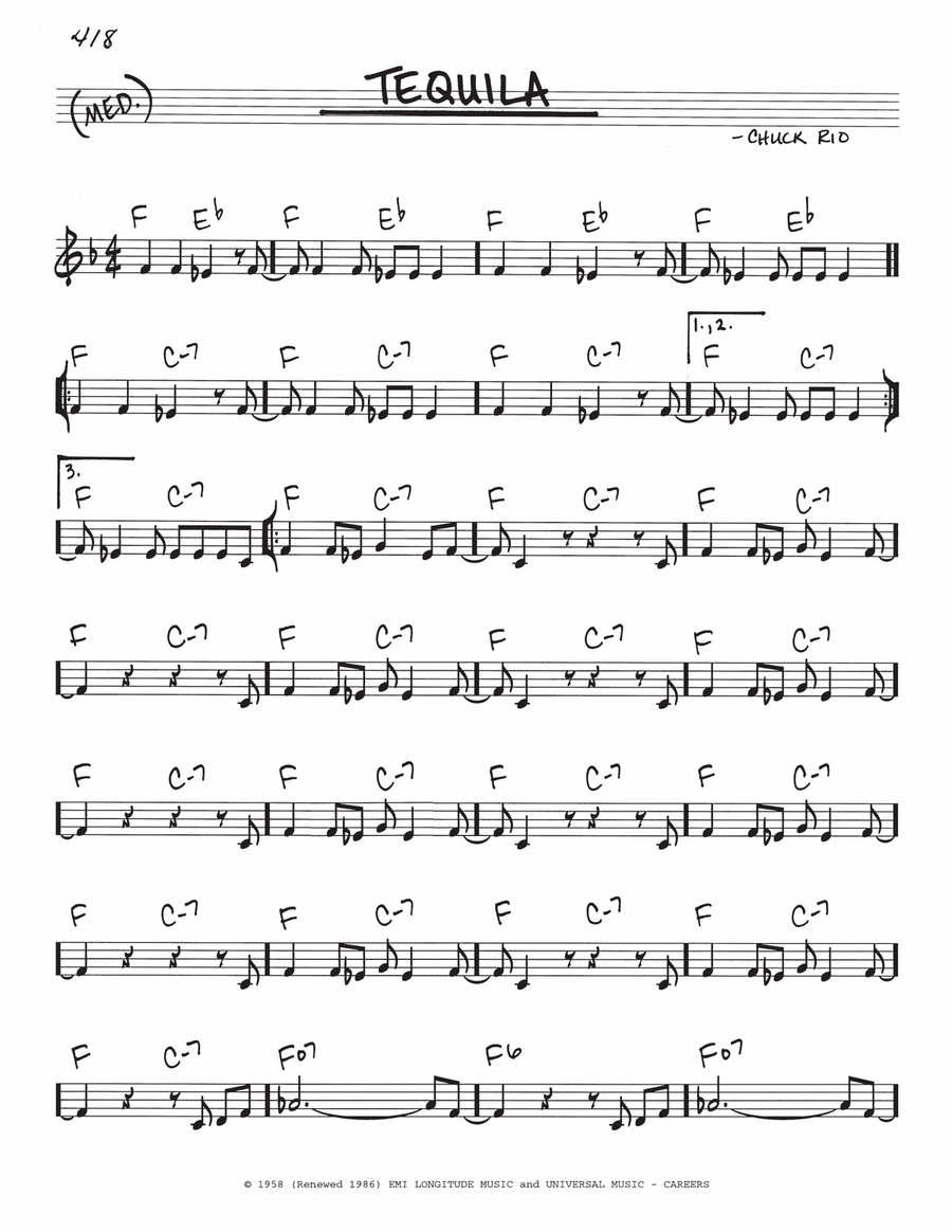 Tequila Piano scores gallery preview page 1