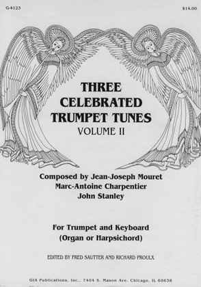 Book cover for Three Celebrated Trumpet Tunes - Volume 2