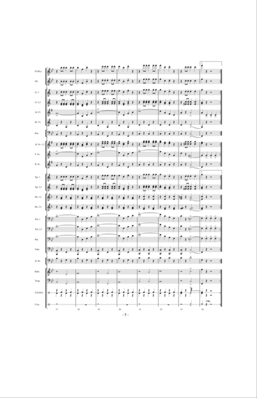 Military Escort Military Escort Concert Band scores gallery preview page 4
