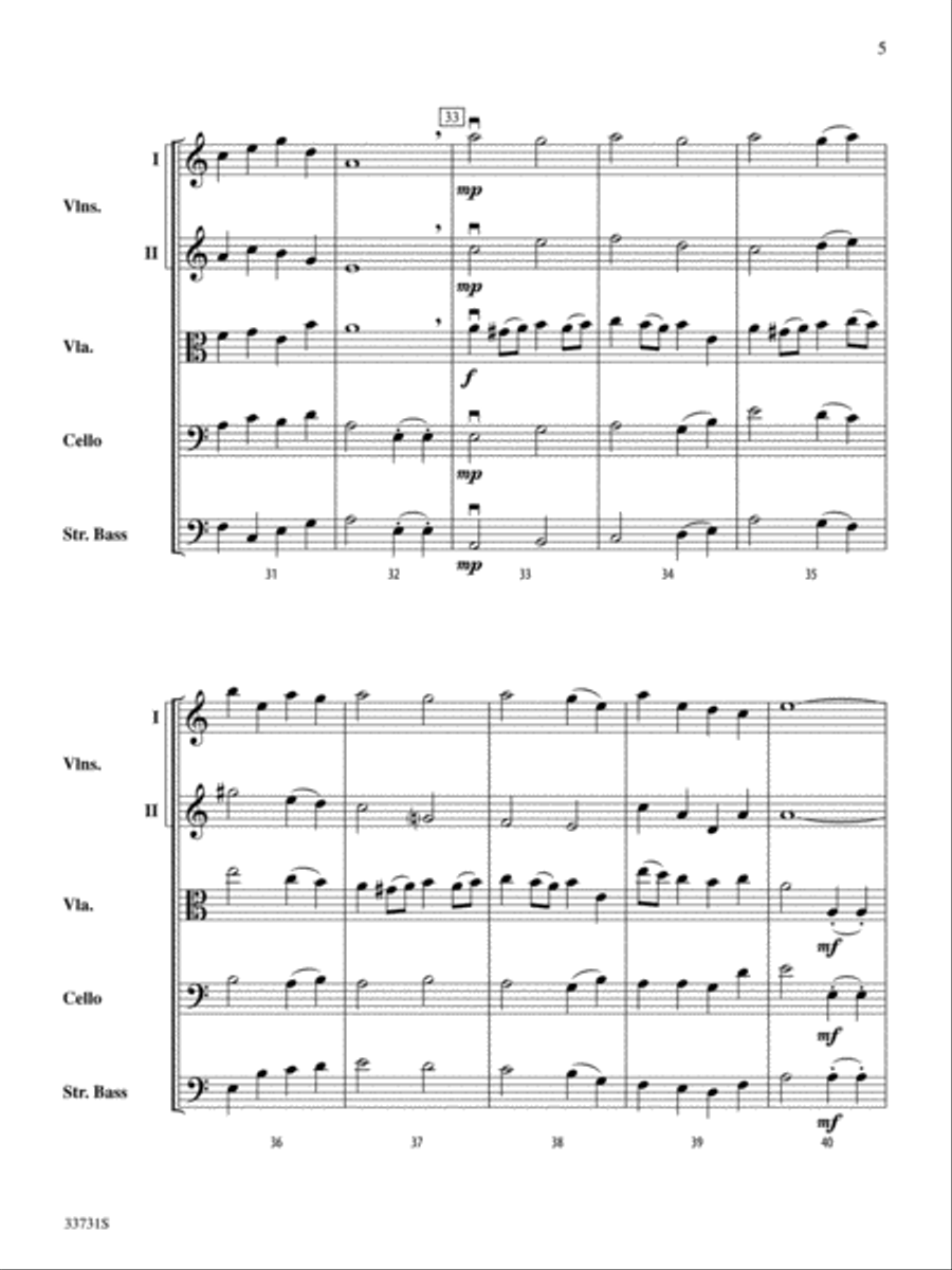 Le Tambour (Pat-a-Pan) Le Tambour (Pat-a-Pan) String Orchestra scores gallery preview page 5