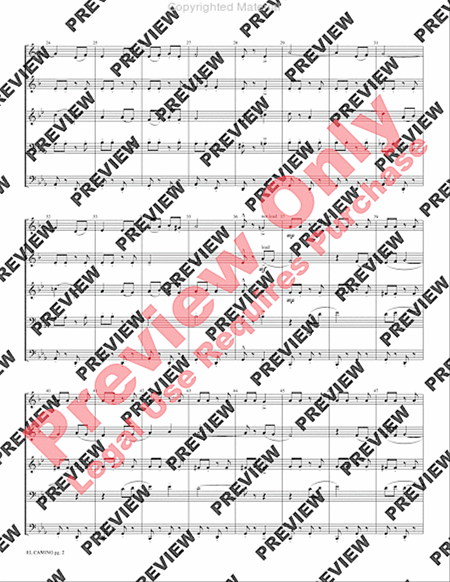El Camino Brass Quintet scores gallery preview page 4