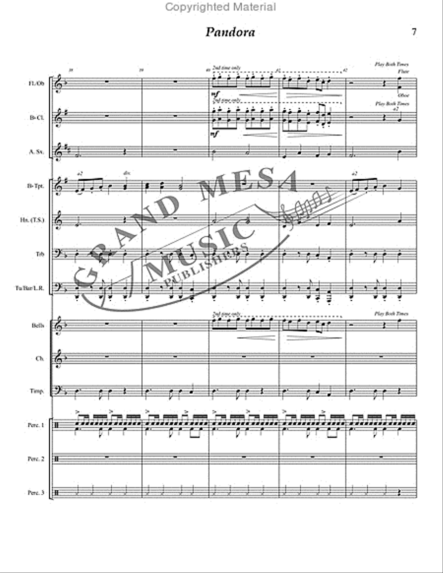 Pandora Pandora Concert Band scores gallery preview page 8
