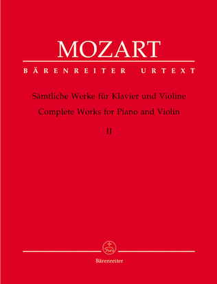 Book cover for Samtliche Werke fur Klavier und Violine, Band 2