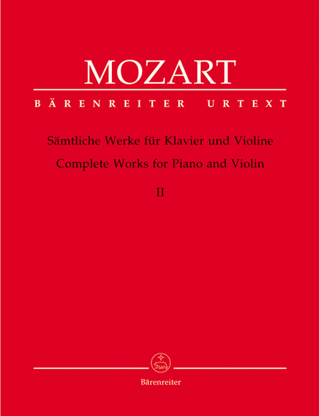 Samtliche Werke fur Klavier und Violine, Band 2