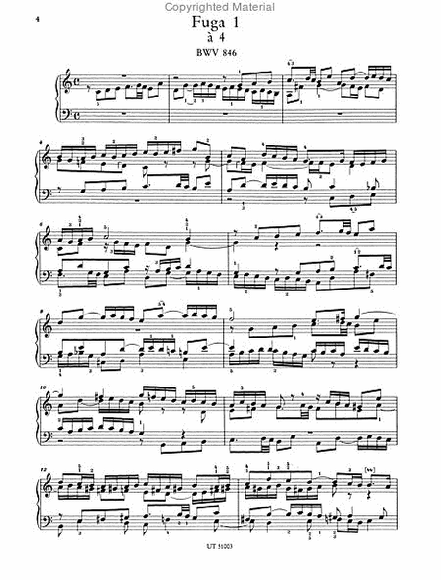 Prelude and Fugue No. 1, C Major
