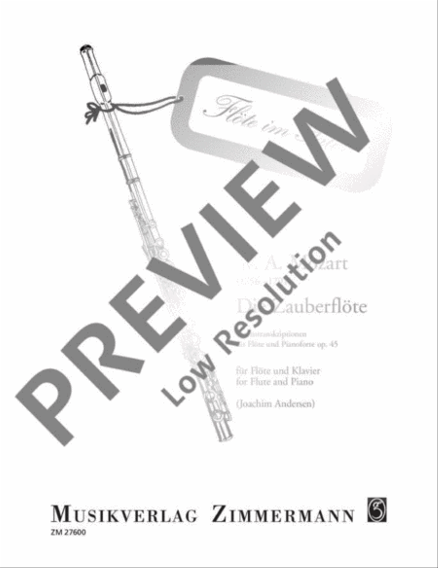 Die Zauberflöte Flute Solo scores gallery preview page 2