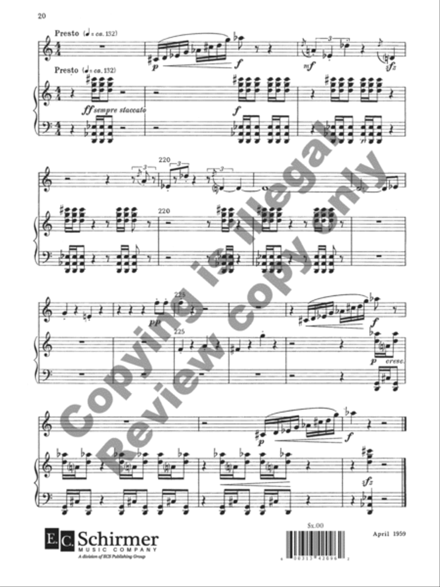Variations for Oboe and Harpsichord Oboe scores gallery preview page 9