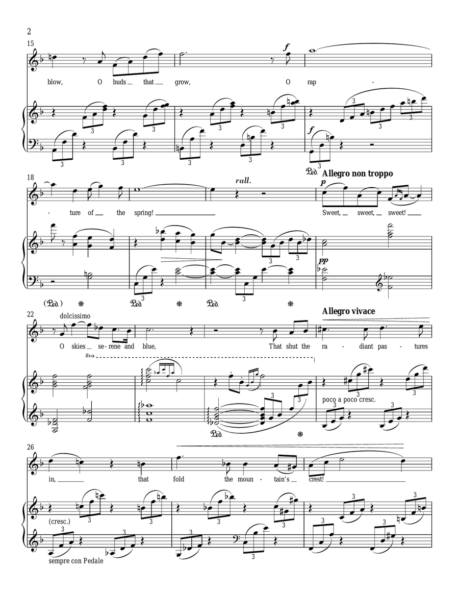 Meadow-Larks Piano, Vocal scores gallery preview page 2