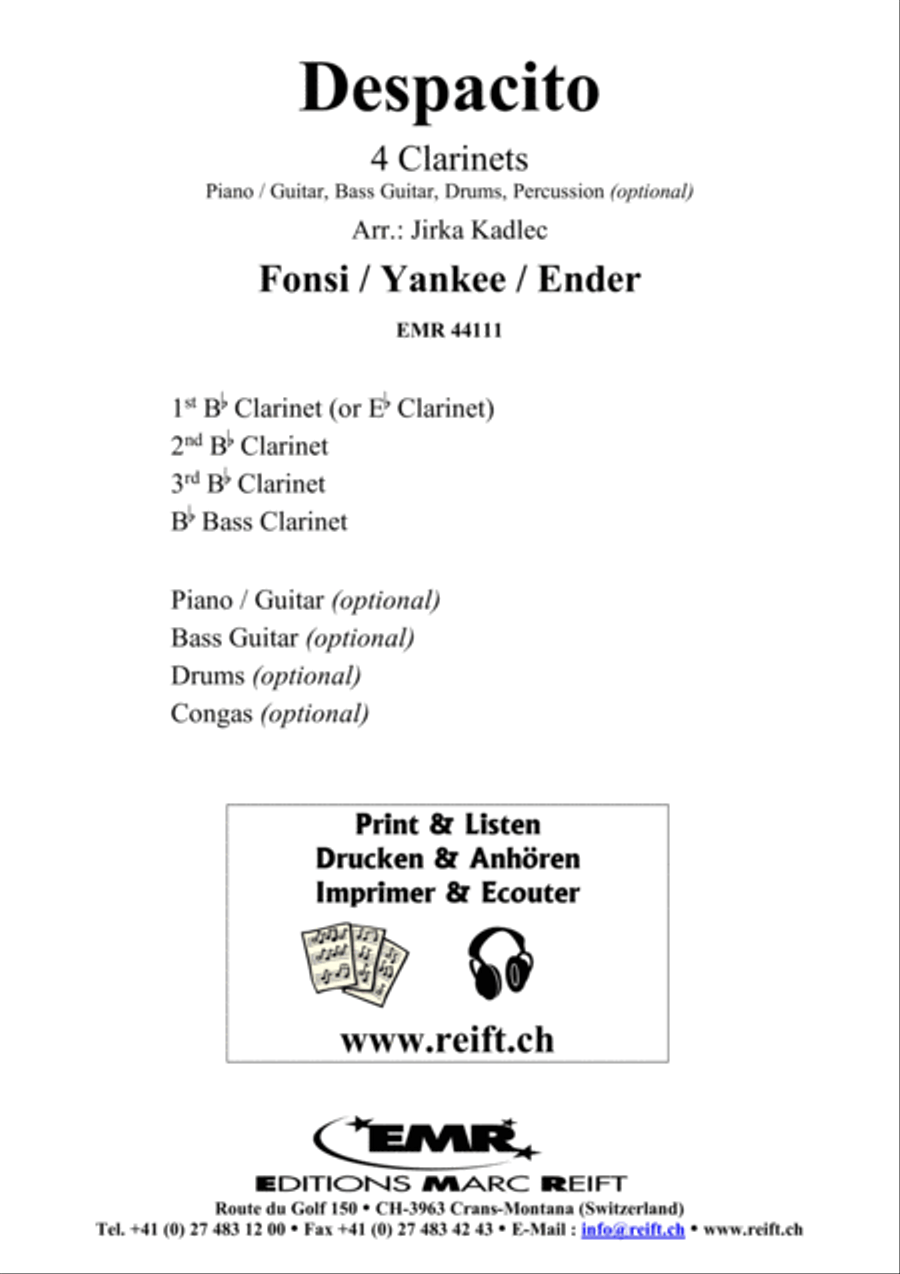 Despacito Clarinet scores gallery preview page 2