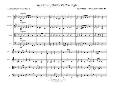 Watchman, Tell Us Of The Night