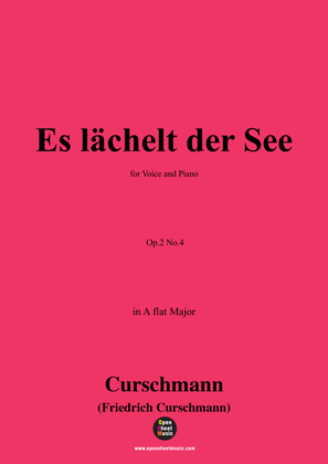Book cover for Curschmann-Es lächelt der See,Op.2 No.4,in A flat Major
