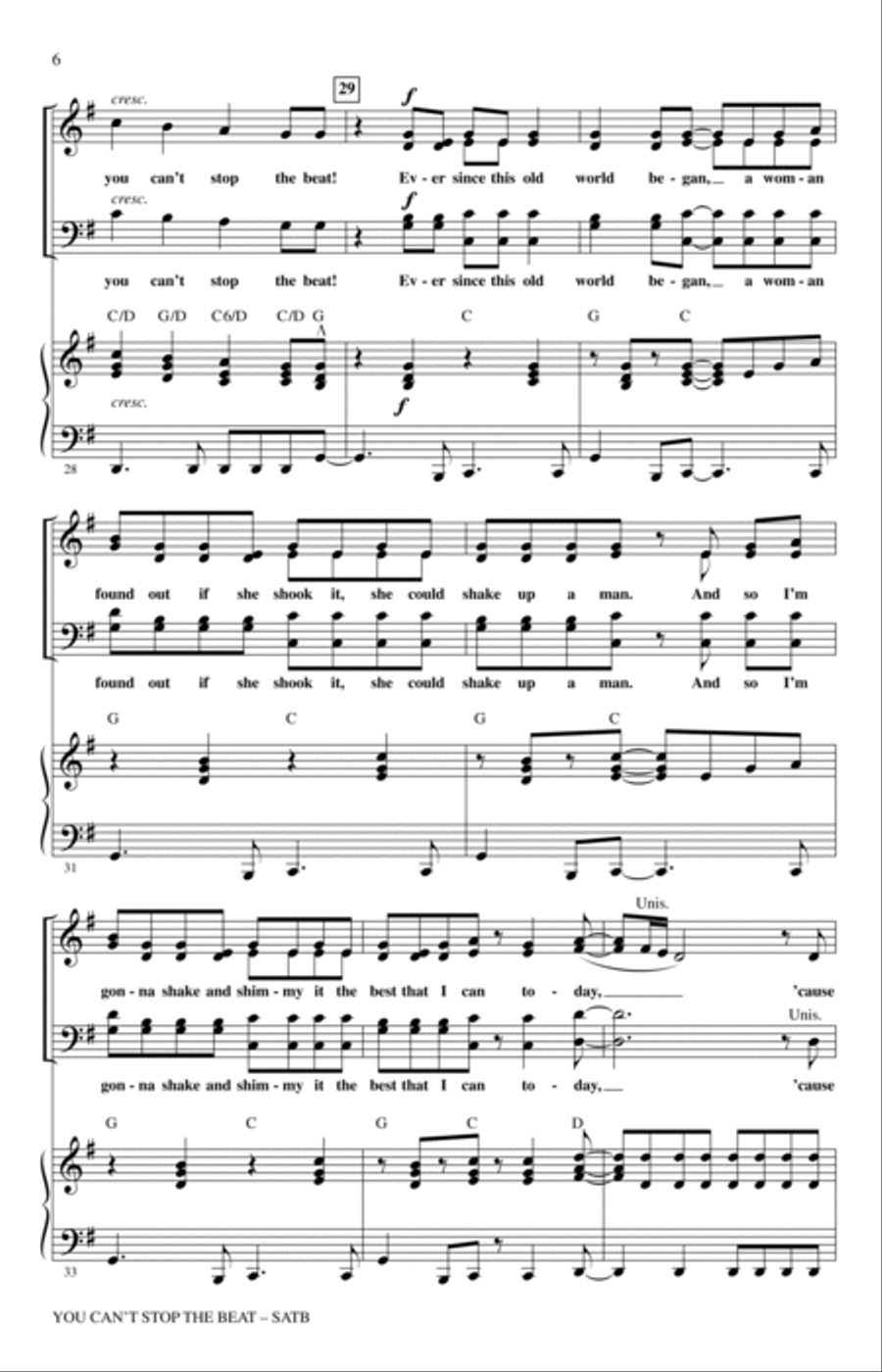 You Can't Stop The Beat (from Hairspray) (arr. Roger Emerson) 4-Part scores gallery preview page 4
