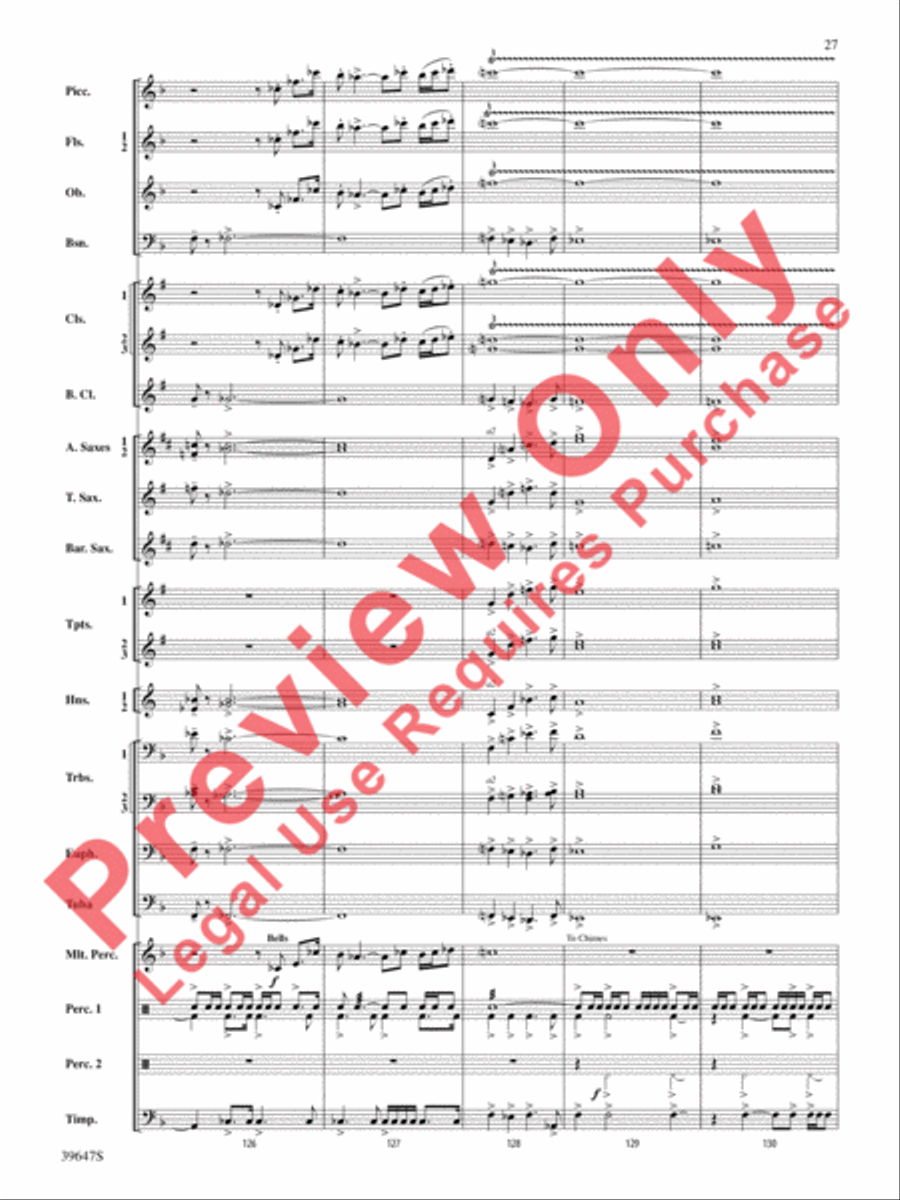 Oak Island Odyssey Oak Island Odyssey Concert Band scores gallery preview page 28