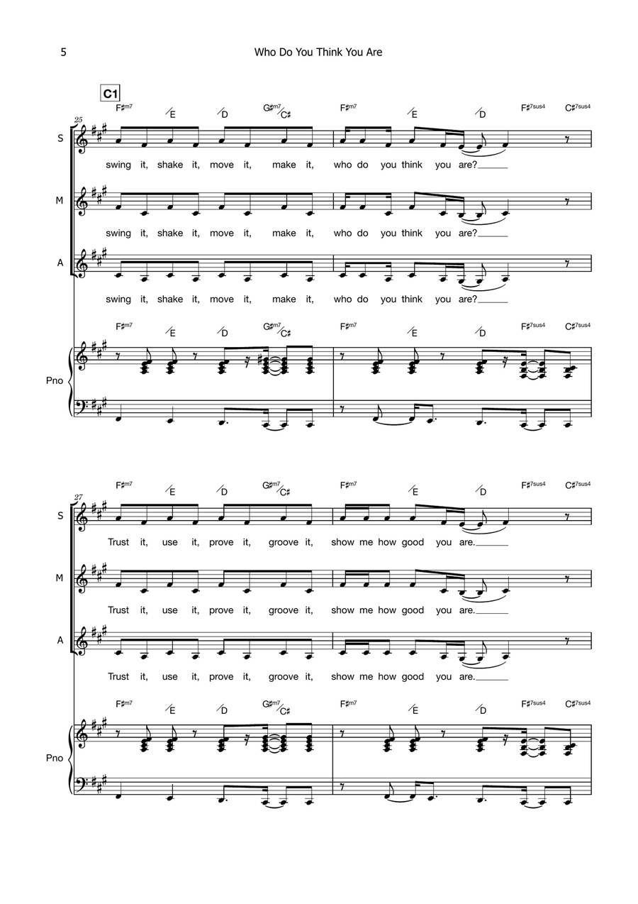 Who Do You Think You Are SSA scores gallery preview page 5