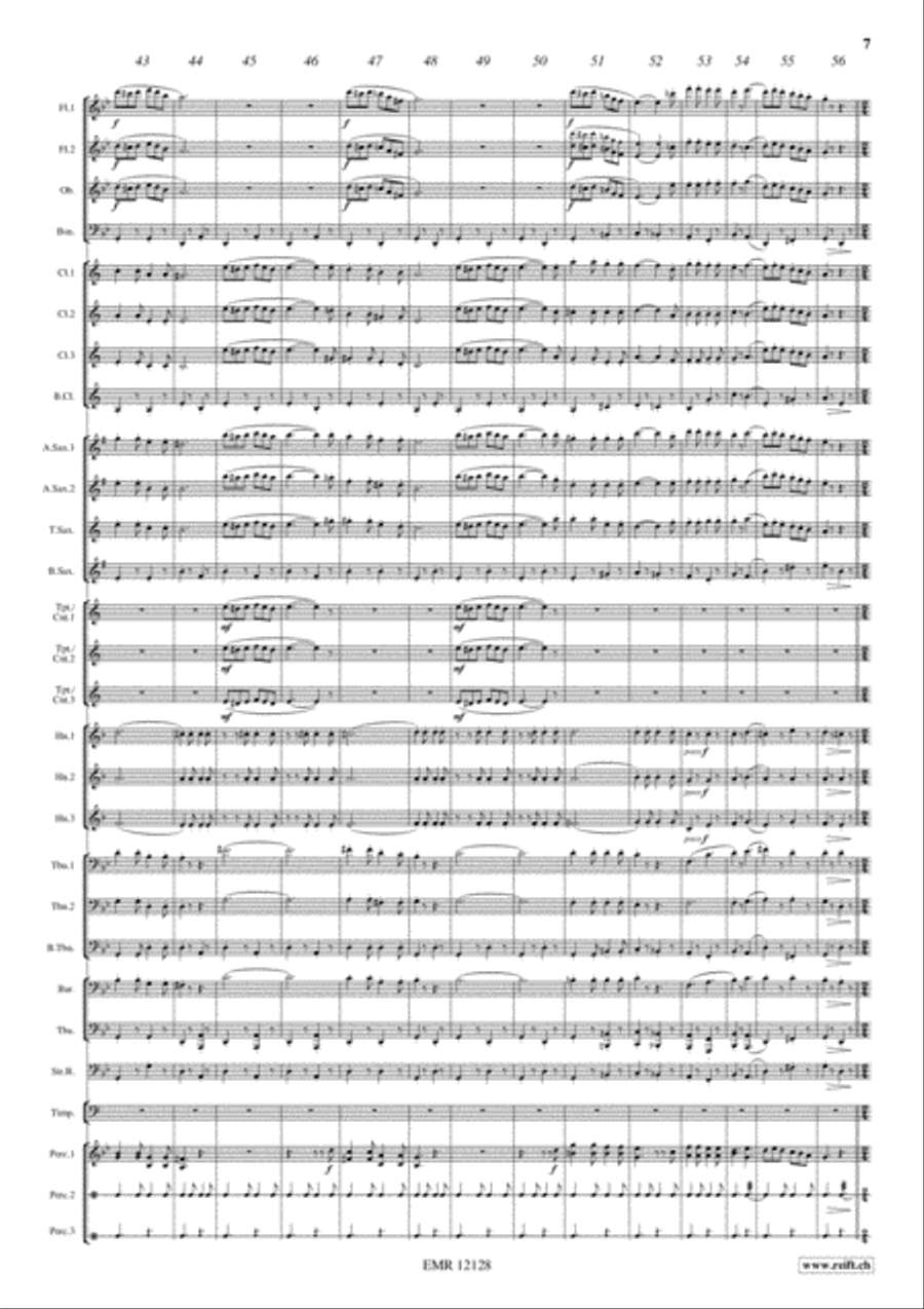 Plein Soleil Concert Band scores gallery preview page 8
