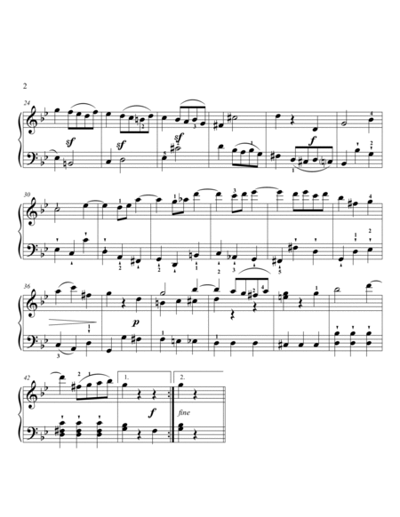Mozart Menuetto - Symphony no. 40 - III movement