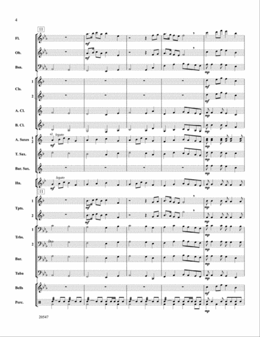 Unity March Concert Band scores gallery preview page 4