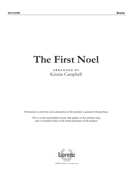 The First Noel (Digital Delivery)