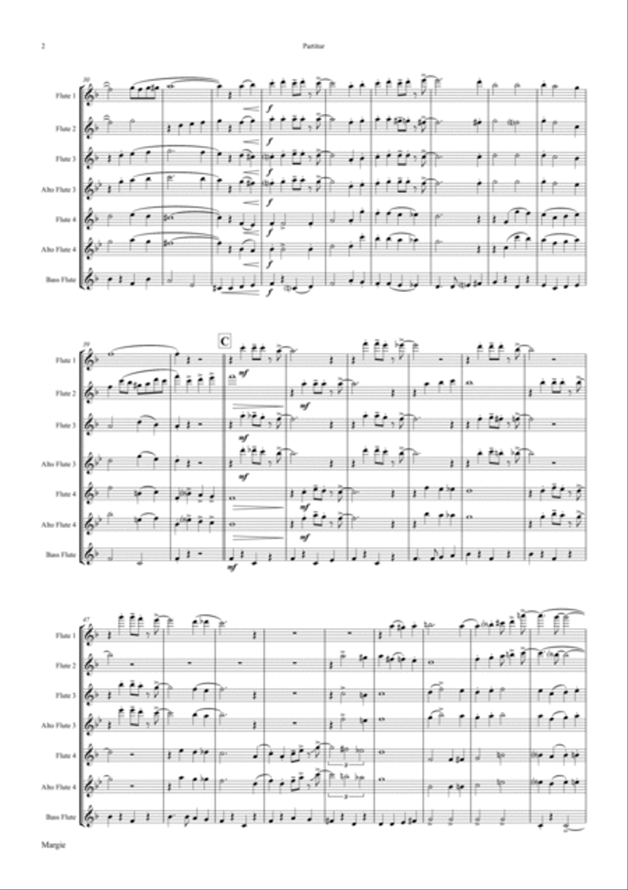 Margie - Dixieland Classic - Flute Choir - F Flute Choir scores gallery preview page 2