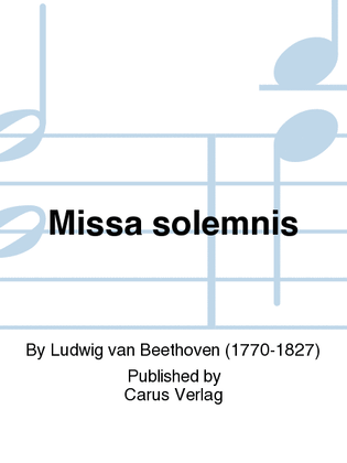 Book cover for Missa solemnis