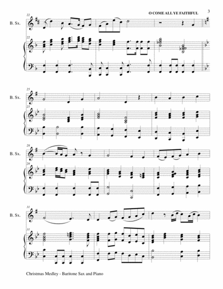 Christmas Joy Medley (Baritone Sax and Piano) image number null