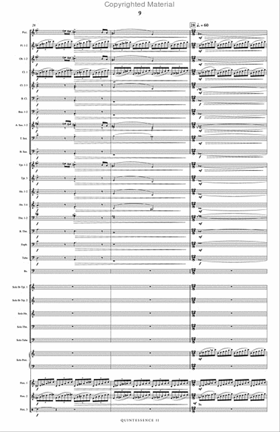 Quintessence II Concert Band scores gallery preview page 10