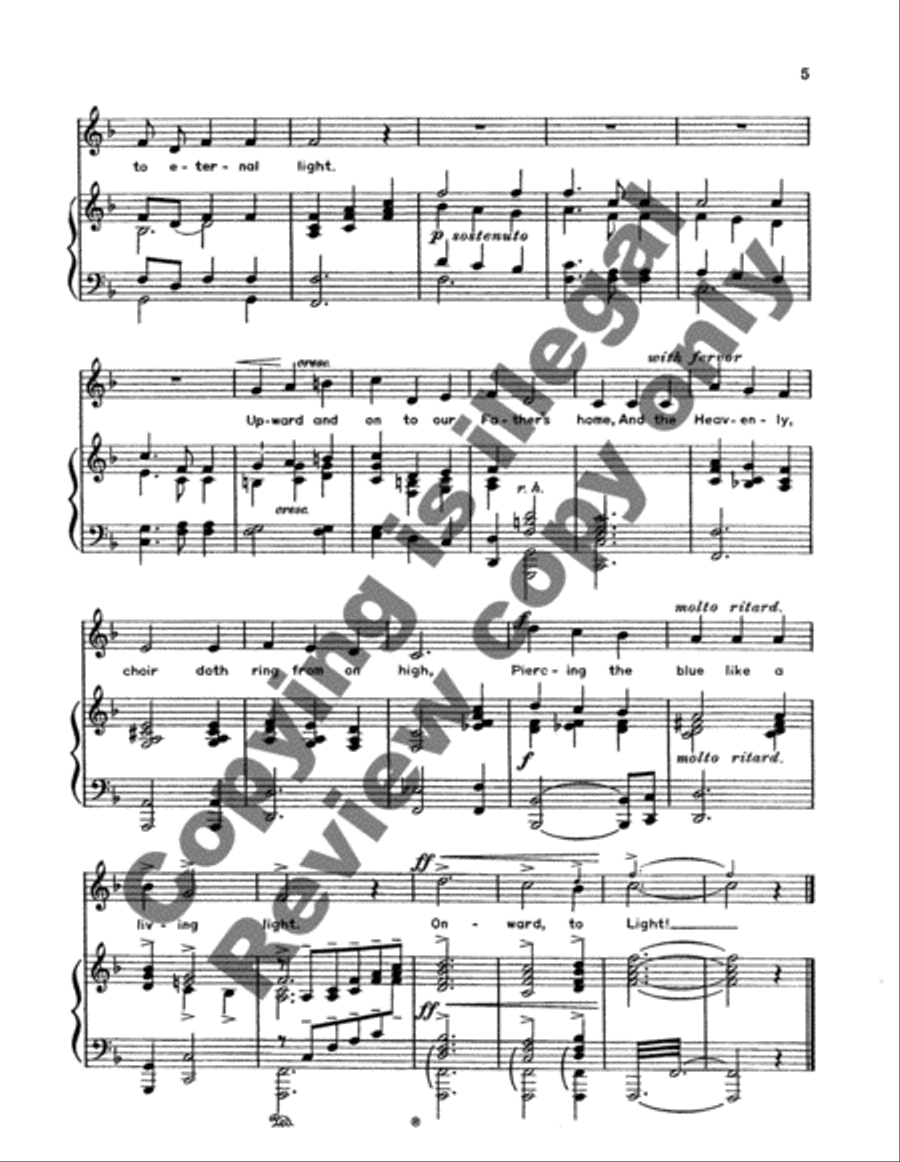 Onward, Ye Peoples! Medium Voice scores gallery preview page 6