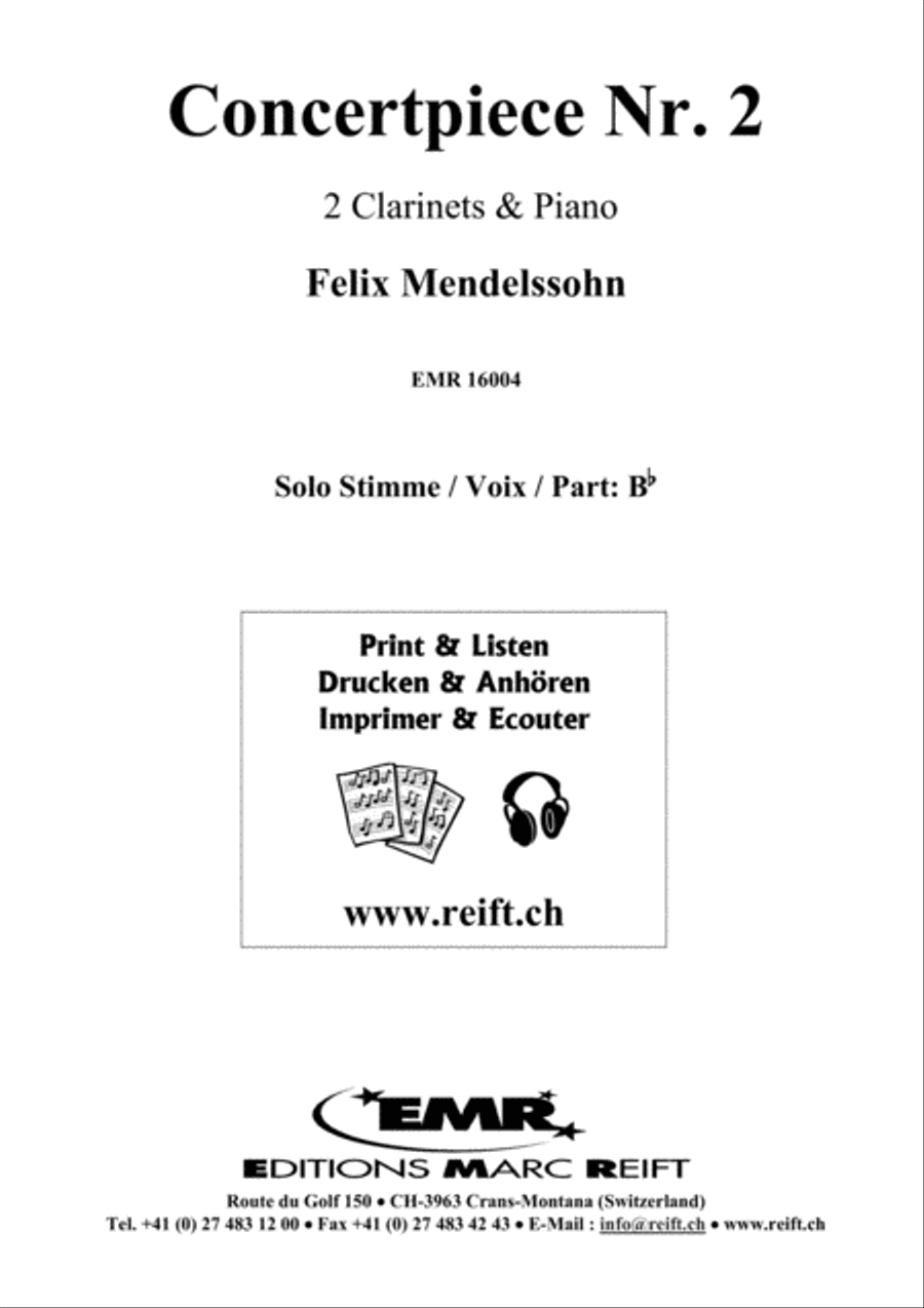 Concertpiece No. 2 Clarinet Duet scores gallery preview page 3