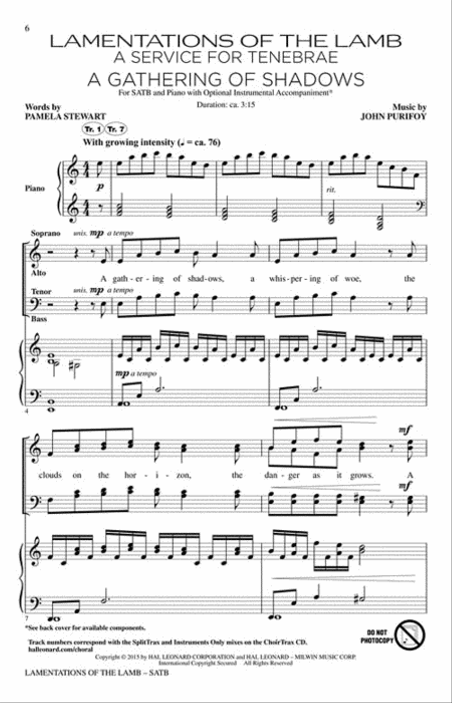 Lamentations of the Lamb 4-Part scores gallery preview page 2