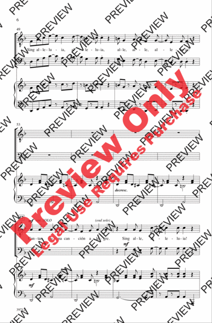 ¡Cantar! (Sing!) ¡Cantar! (Sing!) Men's Choir scores gallery preview page 6
