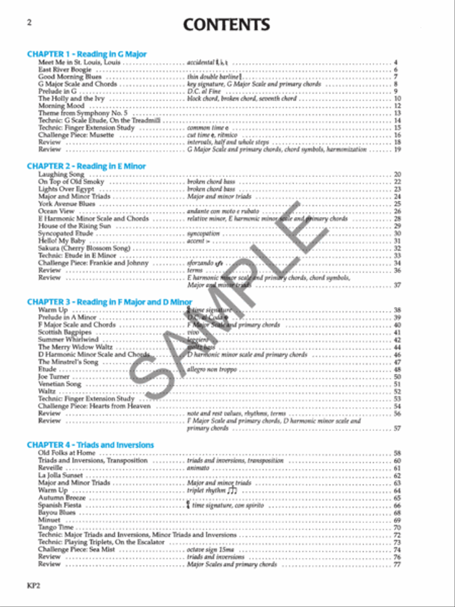 Bastien Piano For Adults - Book 2 (Book & audio) Piano Method scores gallery preview page 2