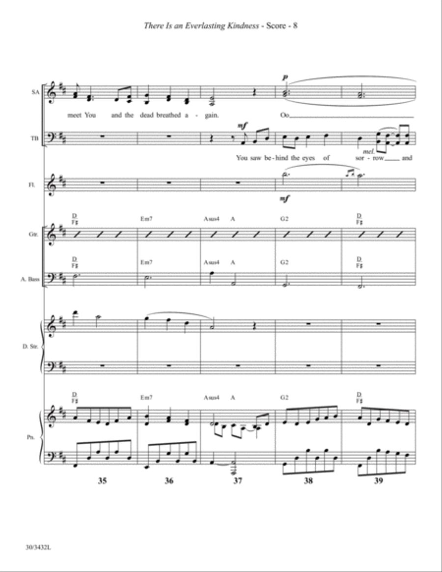 There Is an Everlasting Kindness - Instrumental Ensemble Score and Parts Choir scores gallery preview page 11