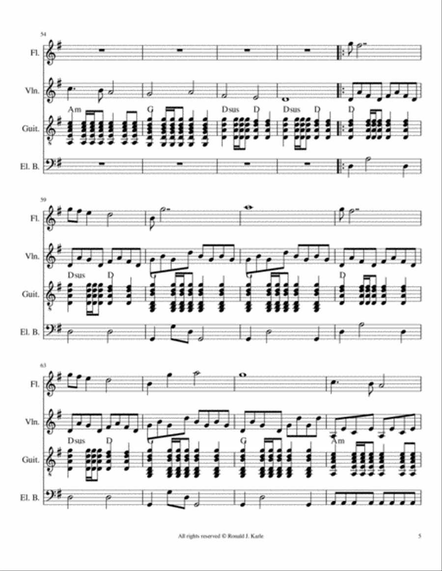 Time of Our Own Small Ensemble scores gallery preview page 5