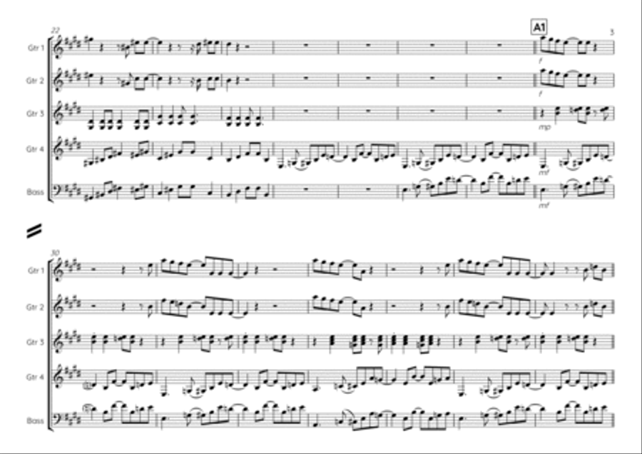 Day Tripper Day Tripper Electric Guitar scores gallery preview page 3