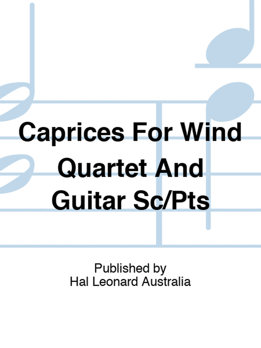 Feld - Capricccio For Wind Quartet/Guitar Sc/Pts