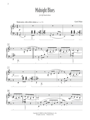 Midnight Blues (for left hand alone) - Piano Solo