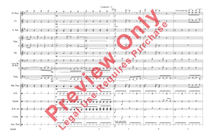 Shorties #18 Marching Band scores gallery preview page 19