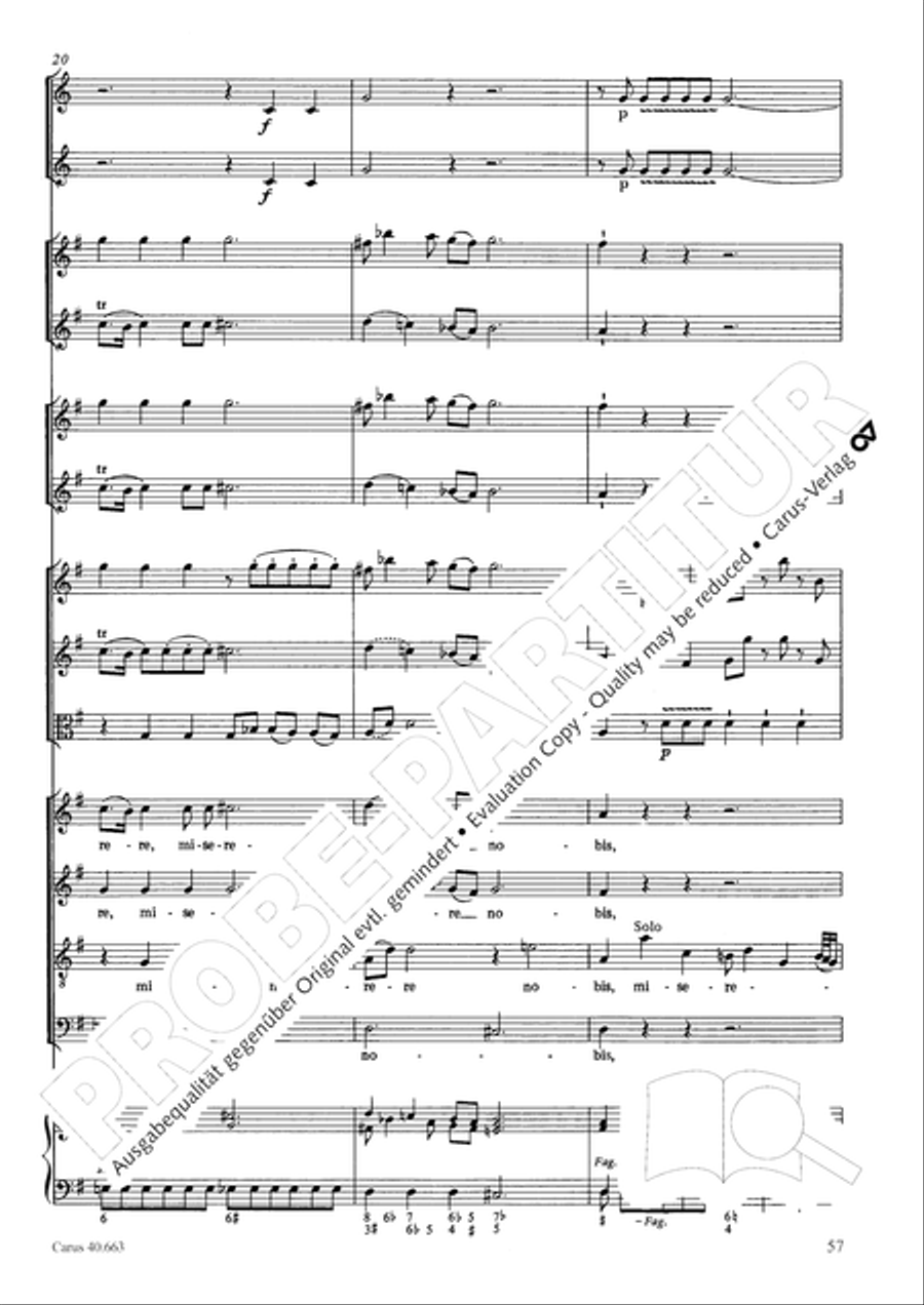 Mass in D minor (Missa in d) ATB scores gallery preview page 73